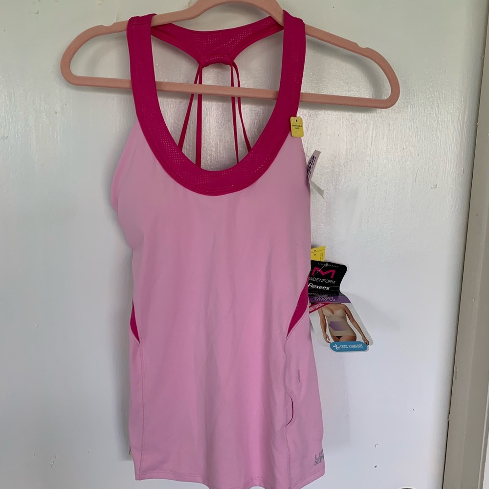 NWT Maidenform Pink Flexees Camisole size M shape wear